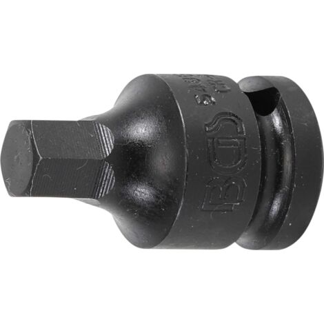 BGS Kraft-Bit-Einsatz Antrieb Innenvierkant 12,5 mm (1/2") Innensechskant 11 mm - 5485-11