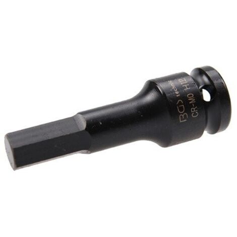 BGS Kraft-Bit-Einsatz Antrieb Innenvierkant 12,5 mm (1/2") Innensechskant 12 mm - 5481-M12