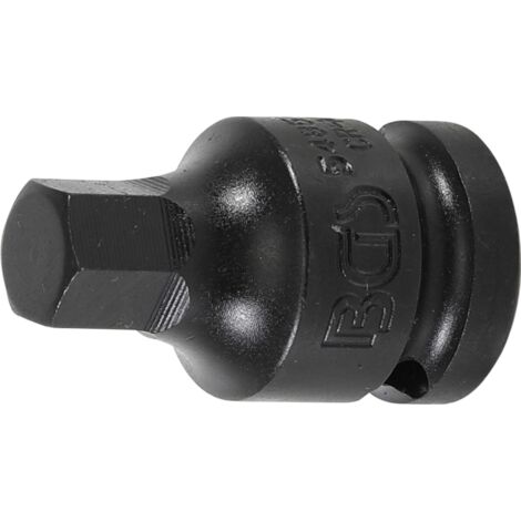 BGS Kraft-Bit-Einsatz Antrieb Innenvierkant 12,5 mm (1/2") Innensechskant 12 mm - 5485-12