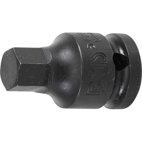 BGS Kraft-Bit-Einsatz Antrieb Innenvierkant 12,5 mm (1/2") Innensechskant 13 mm - 5485-13