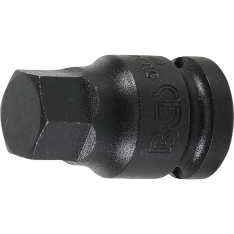 BGS Kraft-Bit-Einsatz Antrieb Innenvierkant 12,5 mm (1/2") Innensechskant 17 mm - 5334-H17
