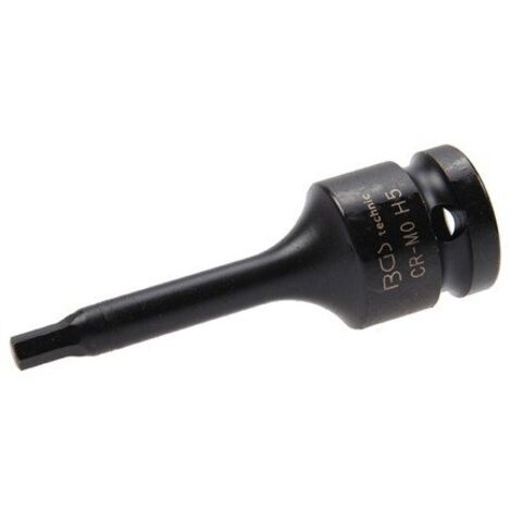 BGS Kraft-Bit-Einsatz Antrieb Innenvierkant 12,5 mm (1/2") Innensechskant 5 mm - 5481-M5