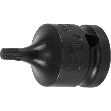 BGS Kraft-Bit-Einsatz Antrieb Innenvierkant 12,5 mm (1/2&quot) Innenvielzahn (für XZN) M5 - 5487-M5
