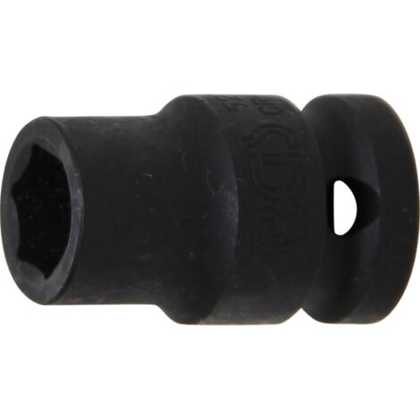 BGS Kraft-Steckschlüssel-Einsatz Sechskant Antrieb Innenvierkant 12,5 mm (1/2") SW 12 mm - 5212
