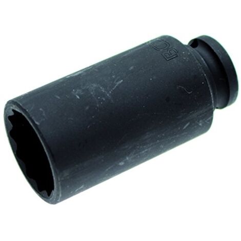 BGS Kraft-Steckschlüssel-Einsatz Zwölfkant Antrieb Innenvierkant 12,5 mm (1/2&quot) SW 30 mm - 5337