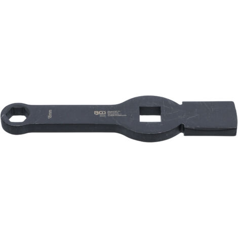 BGS Schlag-Ringschlüssel Sechskant mit 2 Schlagflächen SW 18 mm - 35348