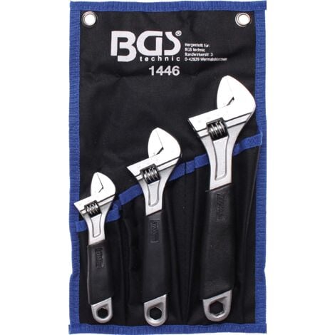 1446 BGS set di chiave regolabile a rullino 3/ pezzi