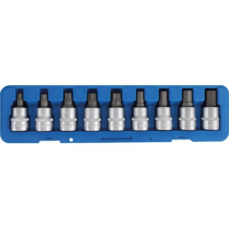 BGS Set di chiavi a bussola professionale cromo 9 pezzi