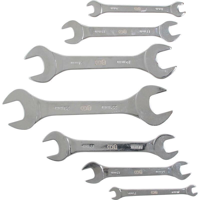 Serie di chiavi combinate anello-forchetta extra piatte 6 - 23 mm 7 pz.