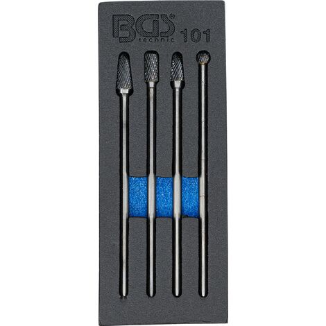 BGS Set di frese HSS, extra lunghe, 4pz.