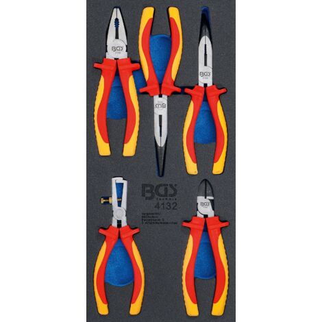 BGS Set di pinze VDE nero acciaio cromo-vanadio