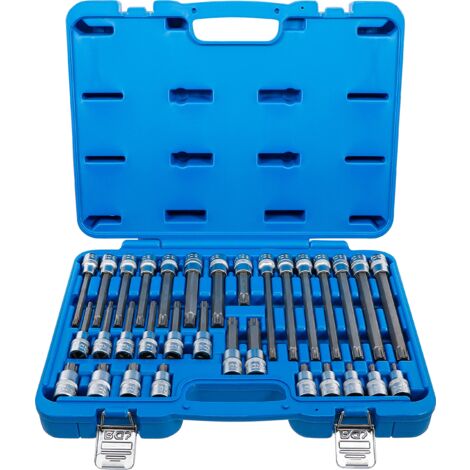 BGS Set punta coppa/attacco 12,5 mm (1/2") / profilo a cuneo (per RIBE) / 32 pezzi