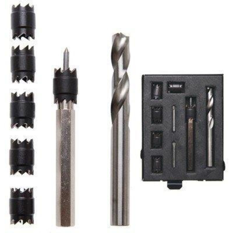Set di punte/frese per punti di saldatura 10 pz.