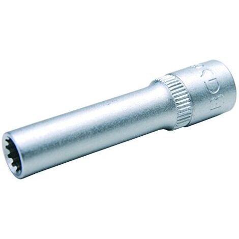 BGS Steckschlüssel-Einsatz Gear Lock tief Antrieb Innenvierkant 6,3 mm (1/4&quot) SW 11 mm - 10161
