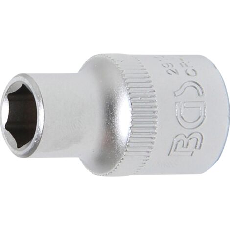 BGS Steckschlüssel-Einsatz Sechskant Antrieb Innenvierkant 12,5 mm (1/2") SW 10 mm - 2910