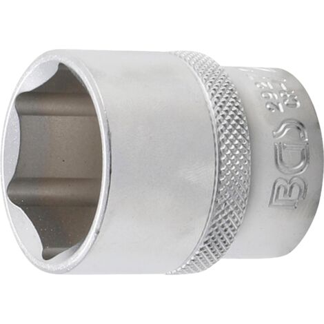BGS Steckschlüssel-Einsatz Sechskant Antrieb Innenvierkant 12,5 mm (1/2") SW 27 mm - 2927