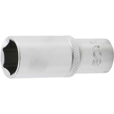 BGS Steckschlüssel-Einsatz Sechskant tief Antrieb Innenvierkant 10 mm (3/8&quot) SW 17 mm - 10537