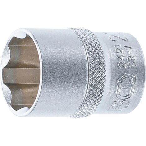 BGS Steckschlüssel-Einsatz Super Lock Antrieb Innenvierkant 12,5 mm (1/2&quot) SW 21 mm - 2421