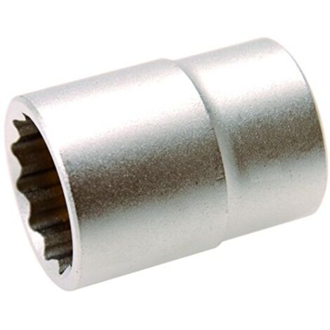 BGS Steckschlüssel-Einsatz Zwölfkant Antrieb Innenvierkant 20 mm (3/4&quot) SW 27 mm - 7427