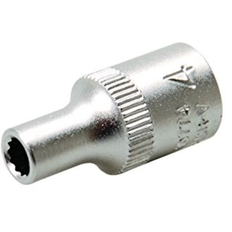 BGS Steckschlüssel-Einsatz Zwölfkant Antrieb Innenvierkant 6,3 mm (1/4&quot) SW 4 mm - 10774