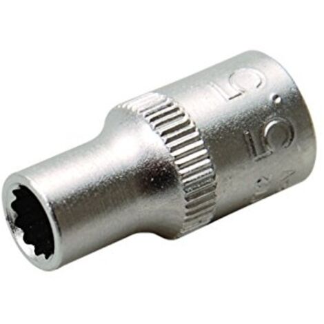 BGS Steckschlüssel-Einsatz Zwölfkant Antrieb Innenvierkant 6,3 mm (1/4&quot) SW 5,5 mm - 10772