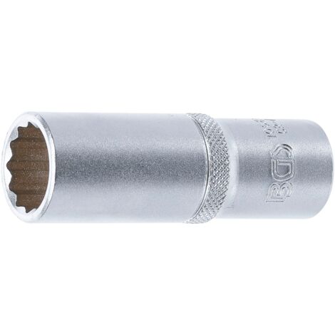 BGS Steckschlüssel-Einsatz Zwölfkant tief Antrieb Innenvierkant 12,5 mm (1/2&quot) SW 18 mm - 10685