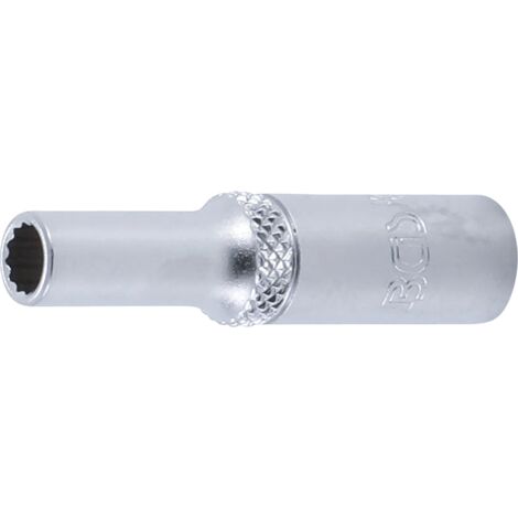BGS Steckschlüssel-Einsatz Zwölfkant tief Antrieb Innenvierkant 6,3 mm (1/4") SW 5,5 mm - 10705