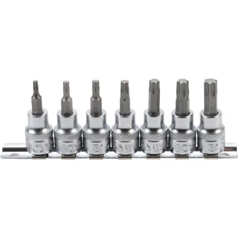 BGS TECHNIC - 7 DOUILLES TORX T-STAR MÂLE 6 PANS 3/8''