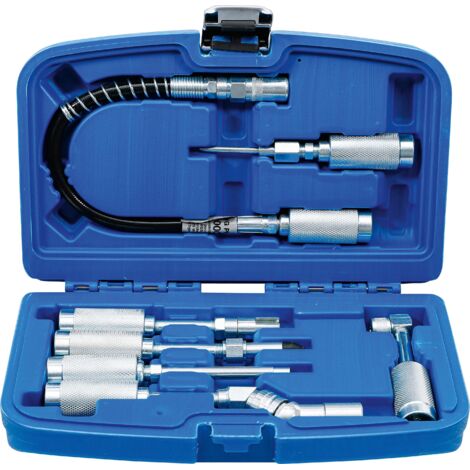 Bgs Technic – Jeu d'adaptateurs et accessoires pour pompes à graisse 7 pièces – Compatible avec presse à graisse – 3142