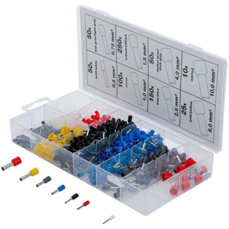 Bgs Technic – Assortiment de cosses isolées 685 pièces pour section de câble 0,5 à 10 mm² – Boîte réutilisable – 14120