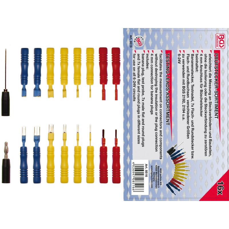 Sondes - assortiment, 16 pcs.