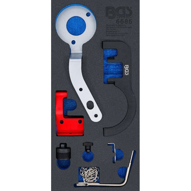 

Bandeja para carro 1/3: Juego de calado de distribución | para BMW / MINI 1.5 & 2.0 Diesel - Bgs Technic