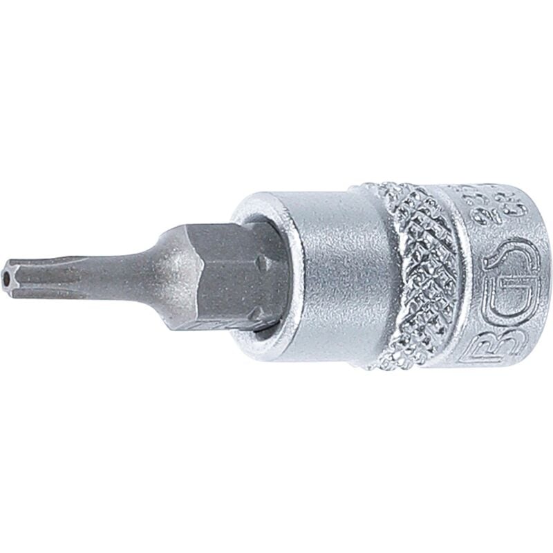Image of Bgs Technic - Bit-Einsatz Antrieb Innenvierkant 6,3 mm (1/4') T-Profil (für Torx) mit Bohrung T10