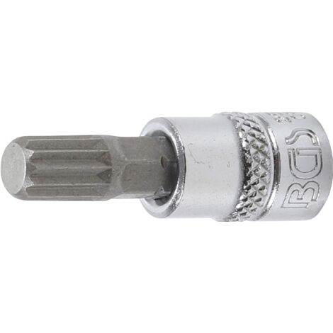 BGS TECHNIC Bit Sleeve - 6,3 mm - Dentatura multipla interna per XZN M8 - 2503