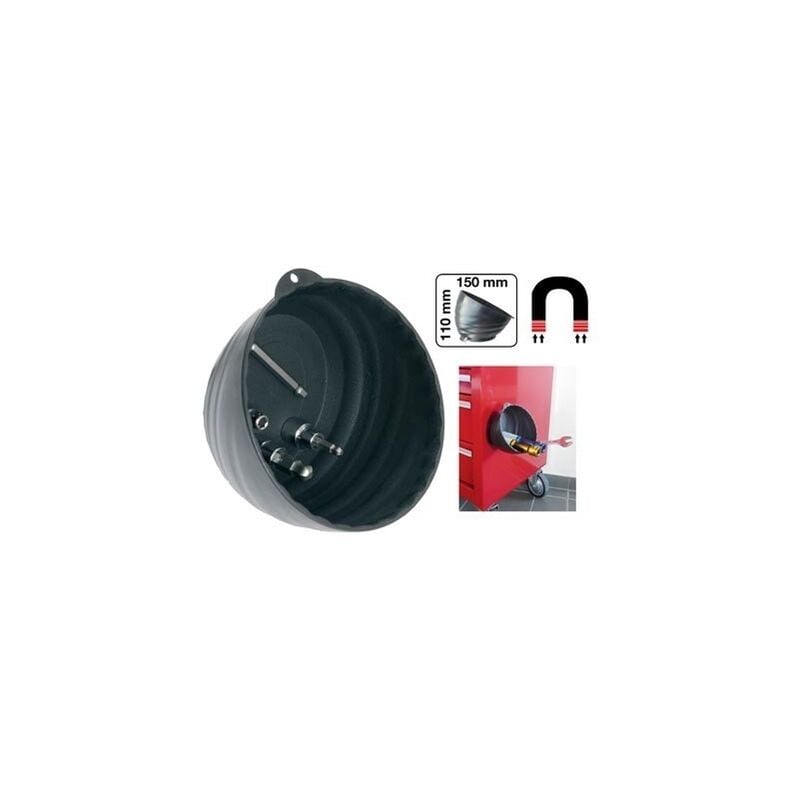 Bgs Technic - coquille de détention magnétique, bord extra haut, ø 145 mm