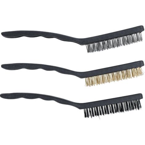 BGS TECHNIC Bürsten-Set, 3-teilig, 225 mm