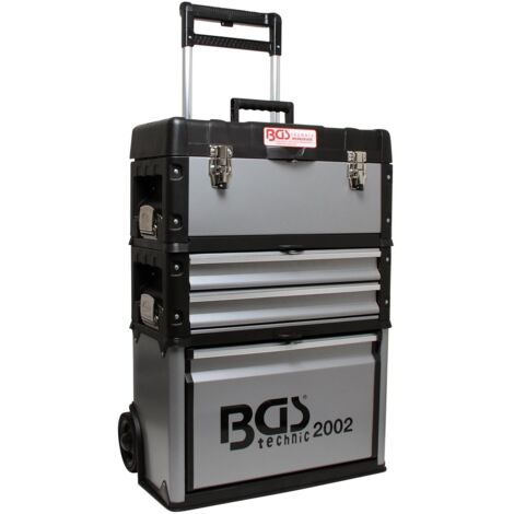BGS TECHNIC CASSETTA DEGLI ATTREZZI VUOTA CON RUOTE