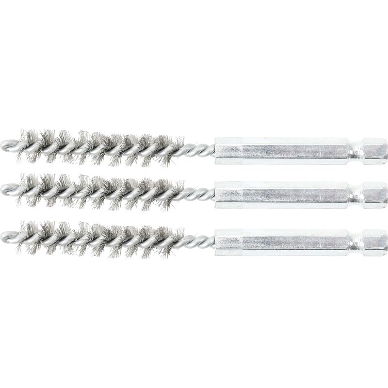 

Cepillo de acero | 9 mm | 6,3 mm (1/4') | 3 piezas - Bgs Technic