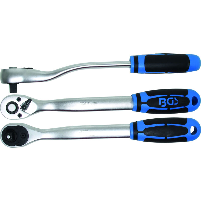 Chiave reversibile extra lunga quadrata 3/8 Lunghezza 254 mm - Bgs Technic
