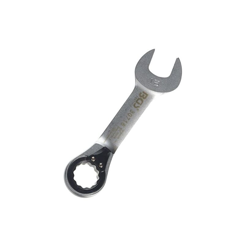 Bgs Technic - bgs clé mixte à cliquet, courte, 16 mm, 1 pièce, 30716