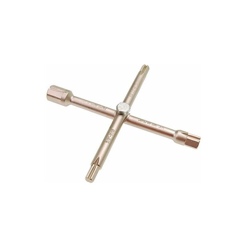 Clé en croix pour sanitaire