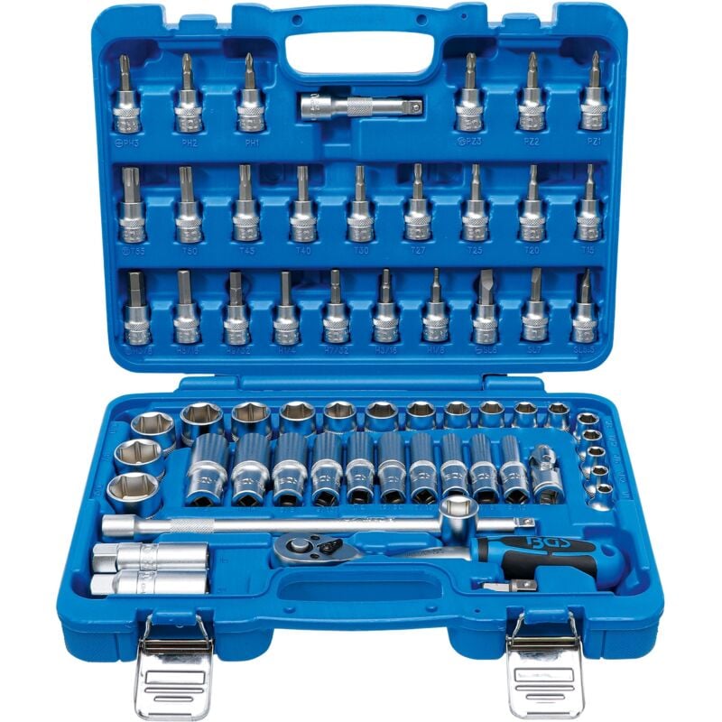 Bgs Technic - Coffret de douilles 10 mm (3/8') en pouces 61 pièces