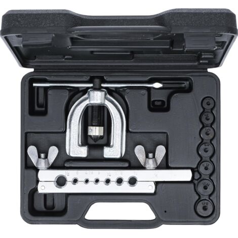 Bgs Technic – Coffret d'outils pour évasement de tuyaux en cuivre et aluminium – 7 matrices pour diamètres 4.75 à 10mm – Compatible systèmes freinage européens et anglais
