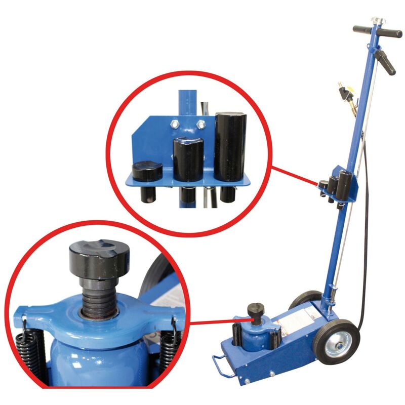 Cric pneumatique bgs mobile 22 t - 2888