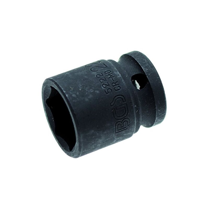 Bgs Technic - douille à choc 22MM 1/2'' courte hexagonale