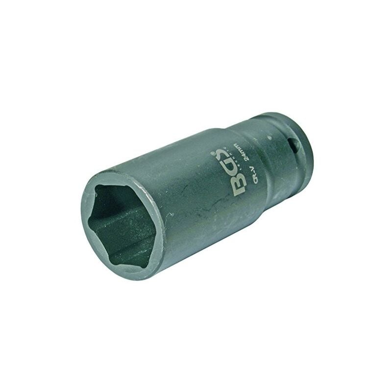 Bgs Technic - douille à choc 24 mm 1/2'' longue hexagonale