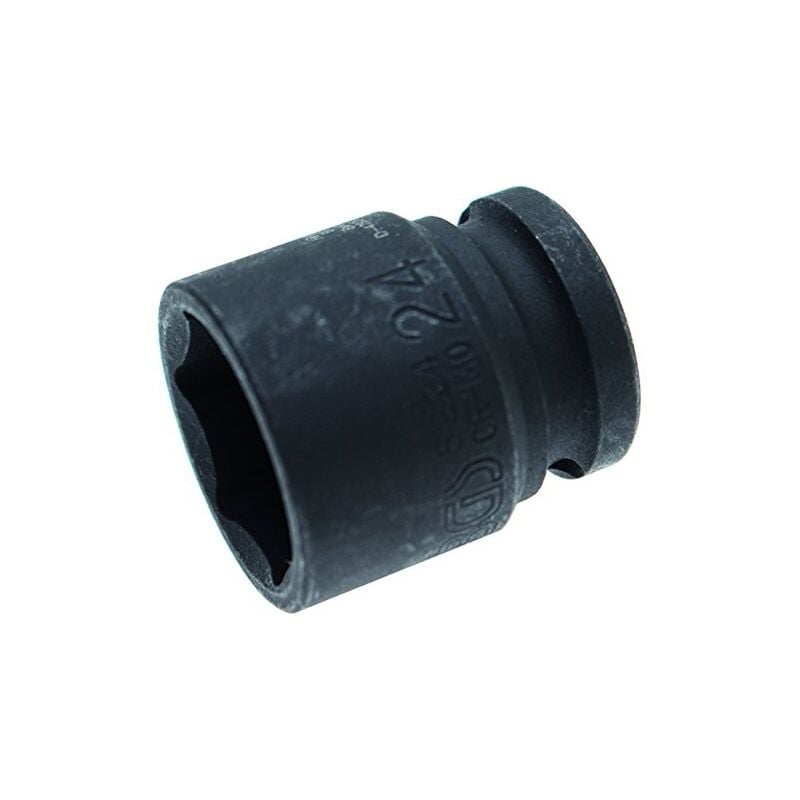 Bgs Technic - douille à choc 24MM 1/2'' courte hexagonale
