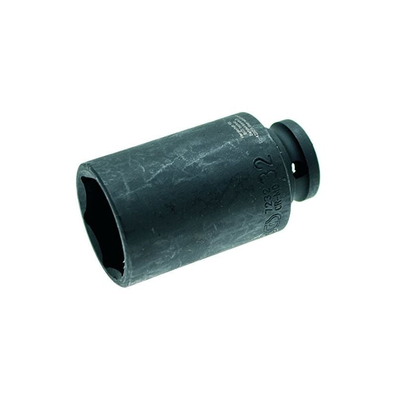 Bgs Technic - douille à choc 32 mm 1/2'' longue hexagonale