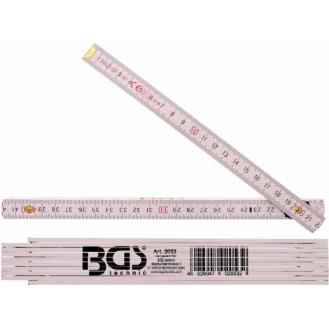 BGS TECHNIC Gliedermaßstab aus Holz
