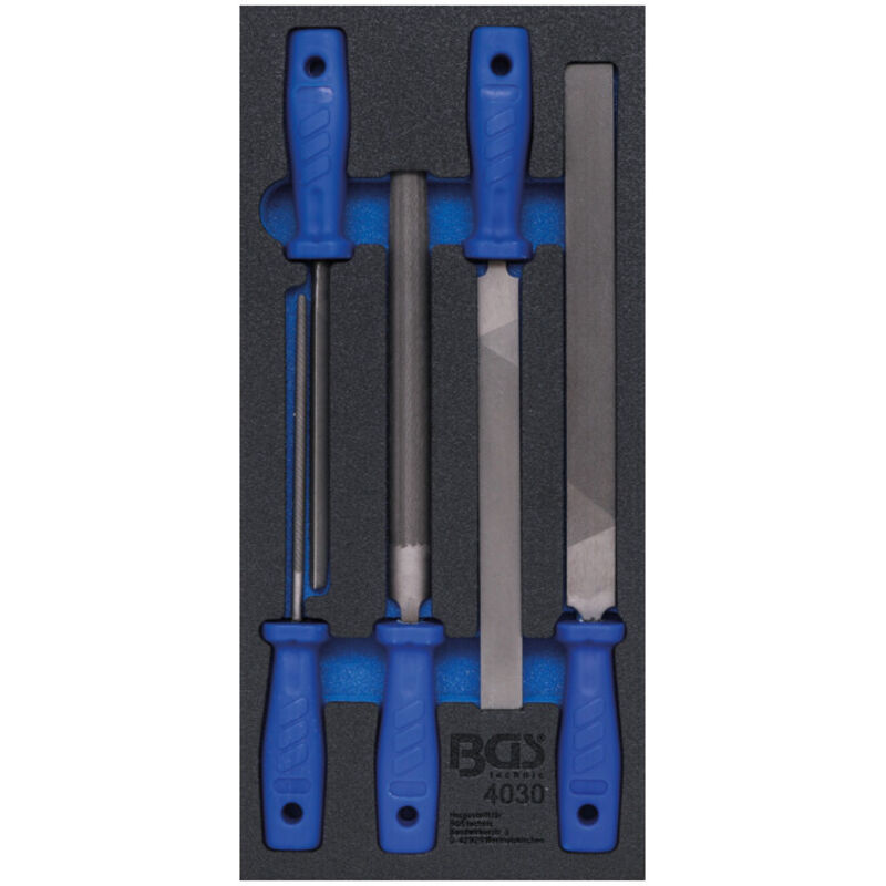 Bgs Technic - bgs 1/3CHARIOT de jeu de limes, 5PIÈCES, 4030